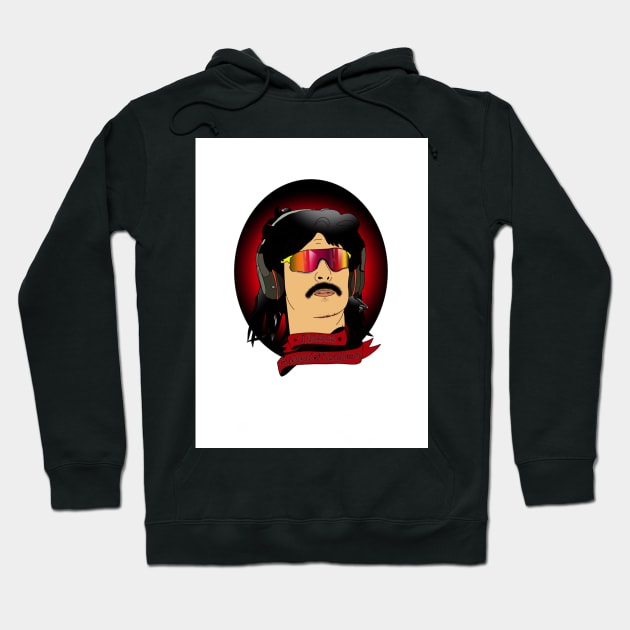 Dr Disrespect Hoodie by Suzannafell